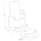 Azar Displays Trifold Brochure Holder w/ Business Card Pocket. Inside Dimension: 4.125''W, 2PK 252922-2PK - alternate 3